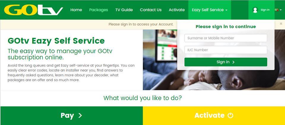 Press Release: Self-service takes centre-stage on GOtv website ...